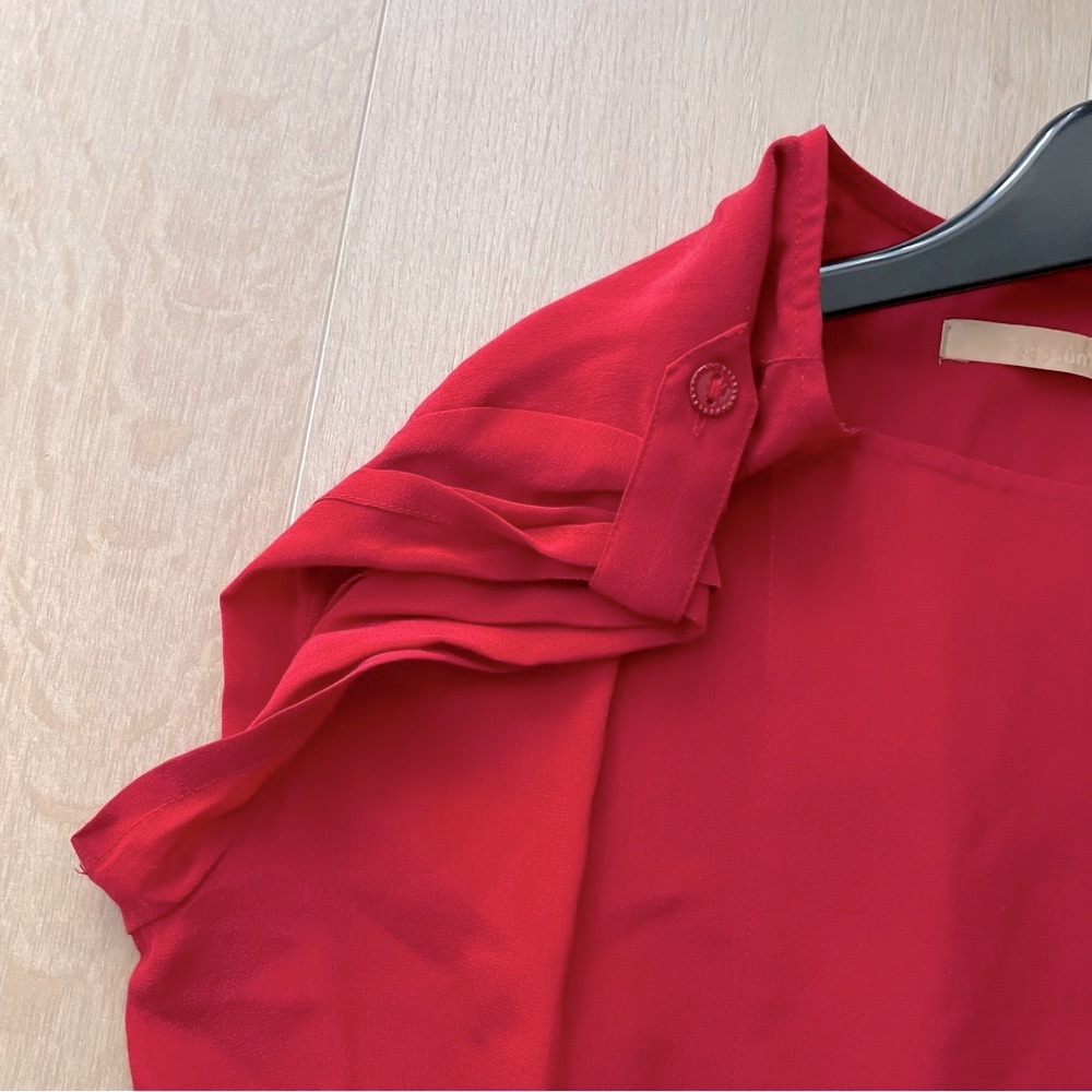 SESSUN Red 100% Silk Dress - Picture 6 of 9
